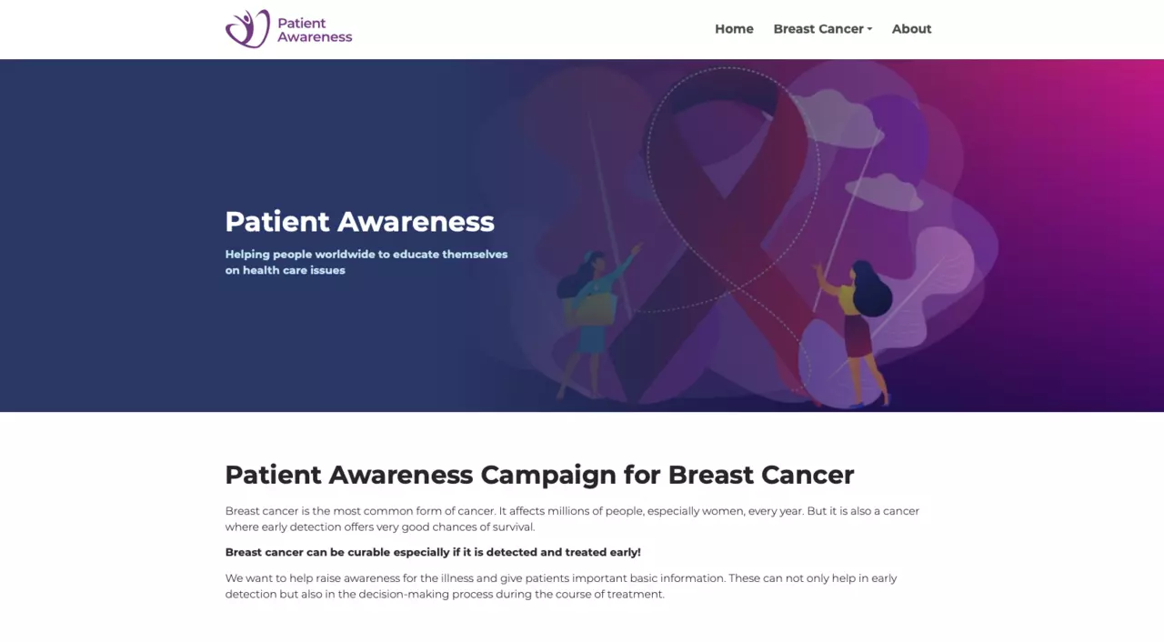 pfm patient awareness homepage