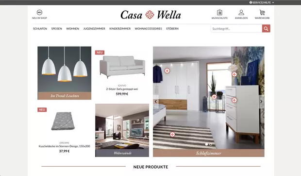 CasaWella homepage